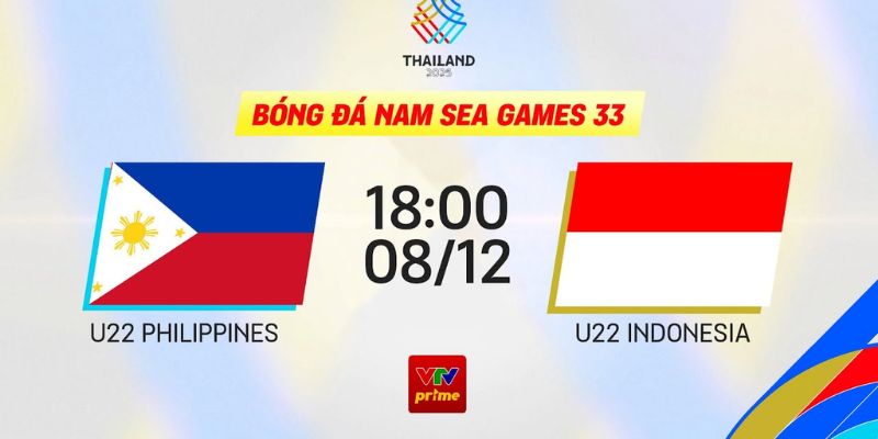 Soi Kèo U22 Philippines Vs U22 Indonesia Lúc 18h Ngày 8/12 - Giải SEA Games 33